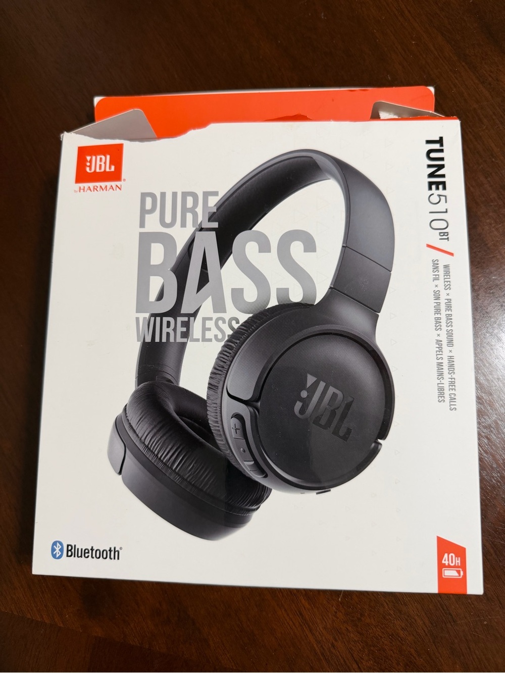JBL Over-Ear Wireless Headphones - Black